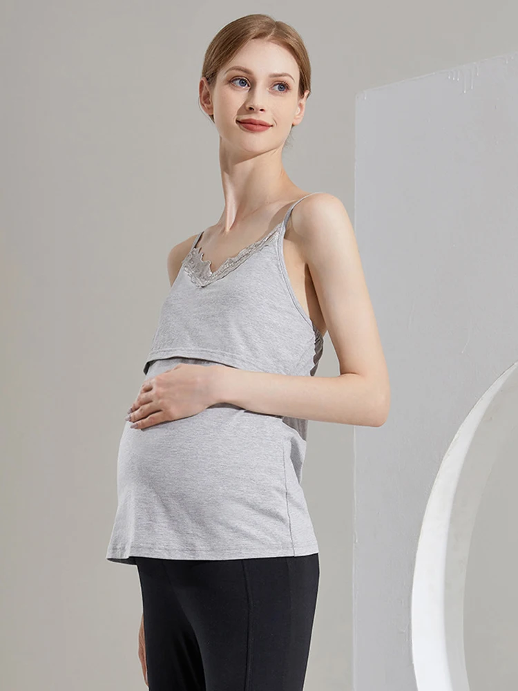 Breastfeeding Top Maternity Clothes Nursing Tank Top Pregnancy Clothes