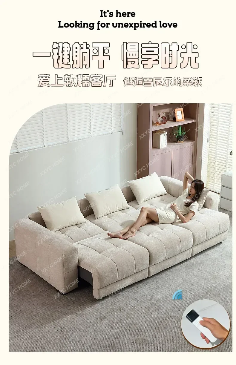 HJ  Smart Modern Living Room Sofas Multifunctional  Recliner Floor Living Room Sofas Luxury Trendy Furniture