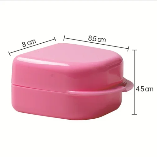 Imagen 2 del producto Caja de retenedor de ortodoncia Dental Lagre, caja de retenedor de apoyos de plástico, caja protectora para dentadura postiza, 50 Uds.