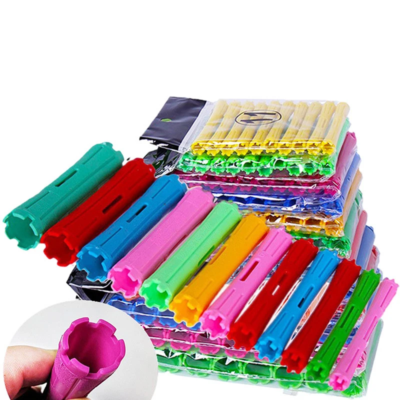 1set 1-2,2 cm Heatless Haarpflege Lockenwickler Roller Grip Styling Roller Lockenwickler Styling Heimgebrauch Lockenwickler friseur DIY