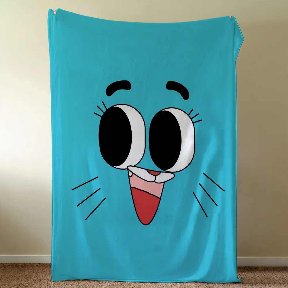 The World Cartoon G-GumballS-ES A-AmazingS-ES Blanket Soft Warm Furry Throw Super Kids Toys Bed Sofa Car Cradle
