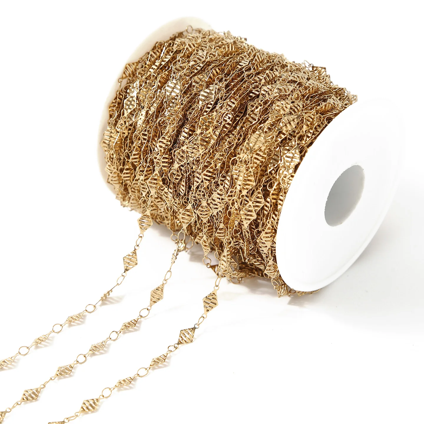 

3meters No Fade Stainless Steel Thin Flat Link Chain Gold&Silver Color Chain for DIY Necklaces Bracelet Jewelry Making Wholesale