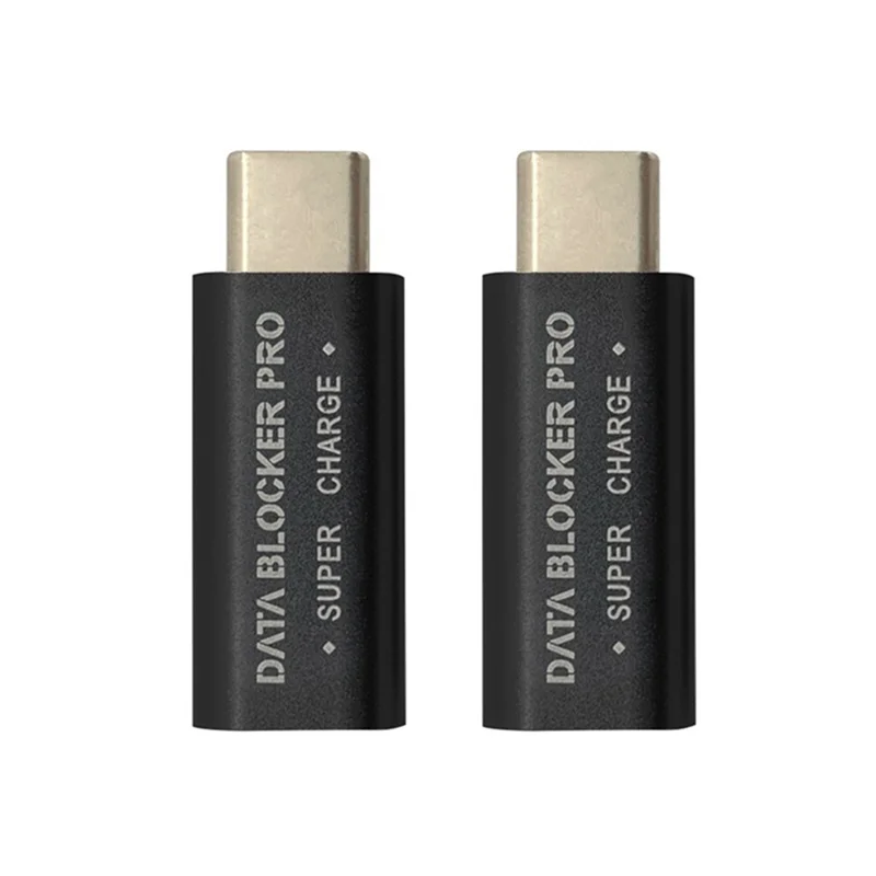 Bloqueador de dados USB tipo C para prevenção, conector de mudança de gênero, USB-C adaptador para bloqueio, data sync, 10pcs