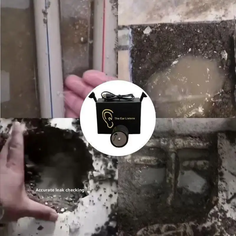 كاشف تسرب المياه المحمول متعدد الوظائف كاشف الصوت كاشف تسرب المياه لمختلف كشف أنابيب البناء
