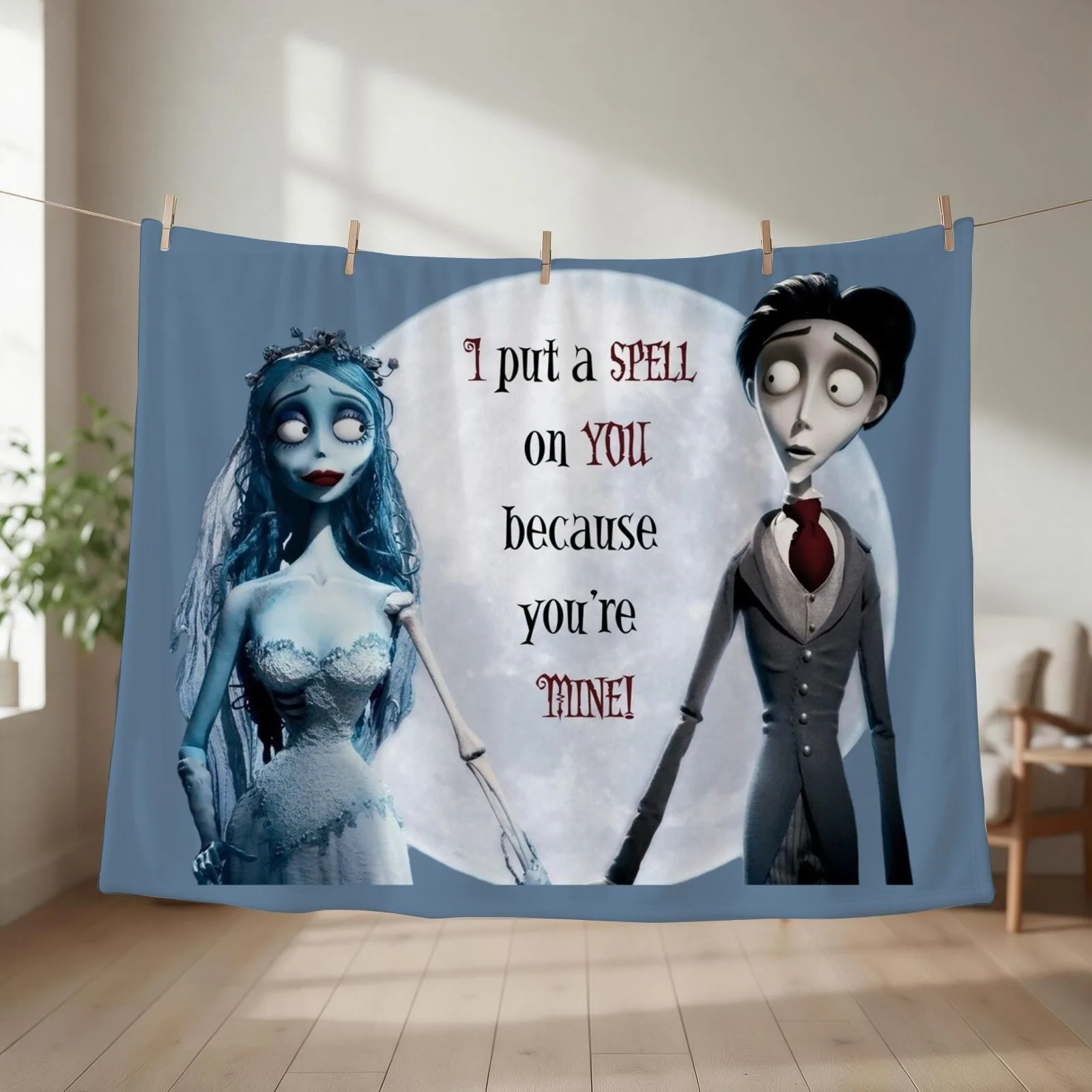 Halloween Love Couple Corpse Bride Throw Blanket Tourist Blankets Sofas Of Decoration Blankets For Baby Bed covers Blankets
