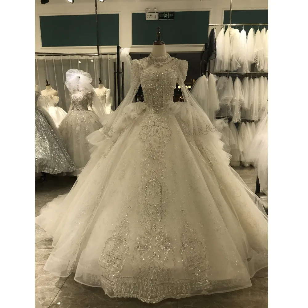 Kiss white Braut grün Kollektion Luxus Brautkleid glitzert Kristalle Ballkleid maßge schneiderte Brautkleider