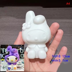 Hellokittys Kawaii Sanrio Coloring Doll Cartoon Anime Kuromi Cinnamoroll Sweet Diy Piggy Bank Painted Graffiti Halloween Gift