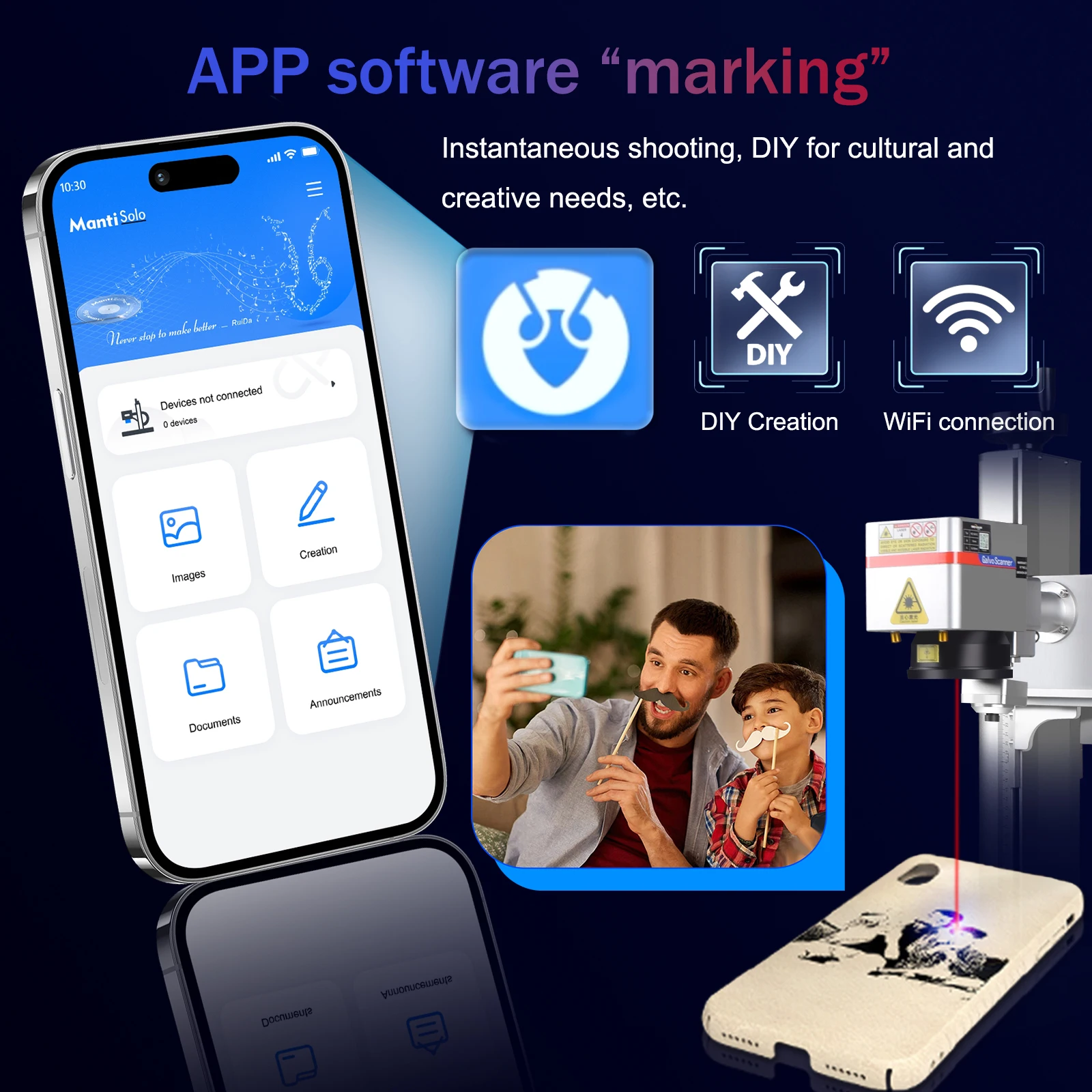 [UE/EE. UU.] 5W/10W/15W CRS láser de refrigeración por agua máquina de marcado láser UV pantalla táctil UV máquina de grabado láser Visual marcado de aplicación