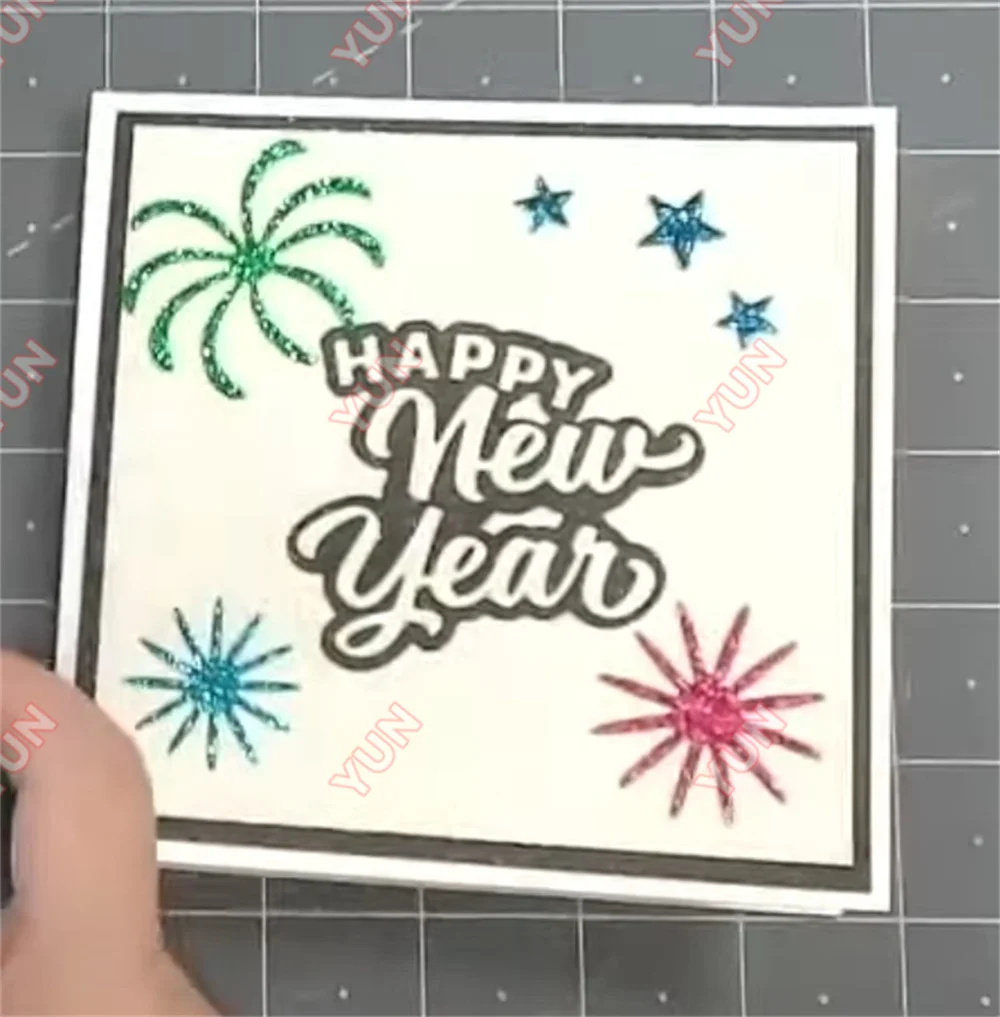 New Karen Merry Christmas Lorna Add-Ons Happy New Year Clear Stamps or Metal Cut Dies DIY Birthday Cards Scrapbooking Handmade