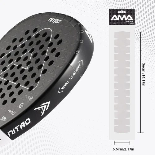 Imagen 1 del producto Paquete de cinta protectora transparente para raqueta de Padel, Protector de borde 1/2/6, duradero, fácil de reemplazar, Protector de marco de Padel transparente