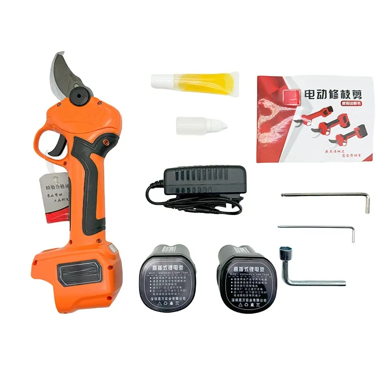 Rechargeable Reverse Cutting Electric Scissors with 3.5mm Lithium Battery for Gardening, Fruit Tree Branch , and Pruning