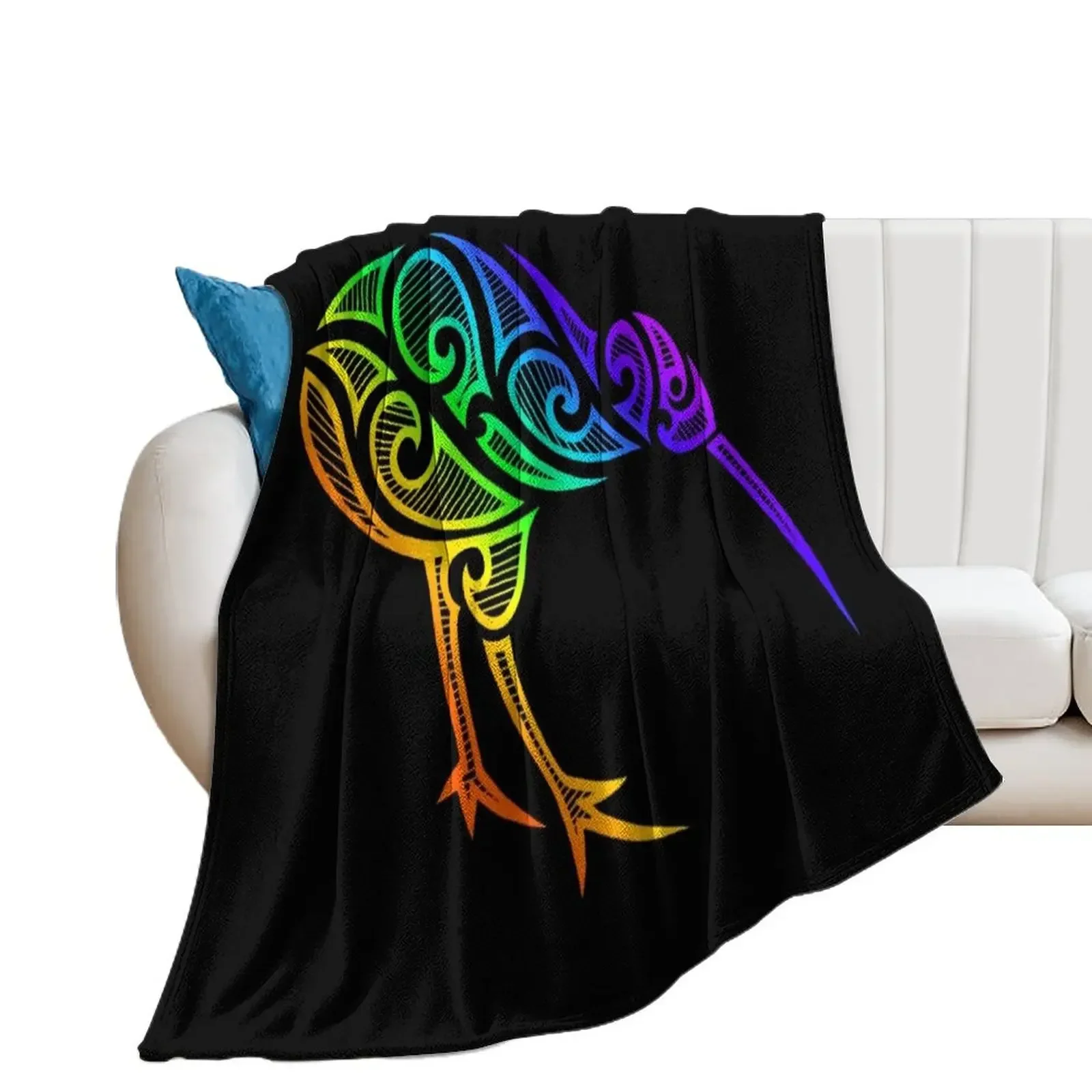 

Maori kiwi bird Throw Blanket Luxury Hairys Luxury Brand Blankets