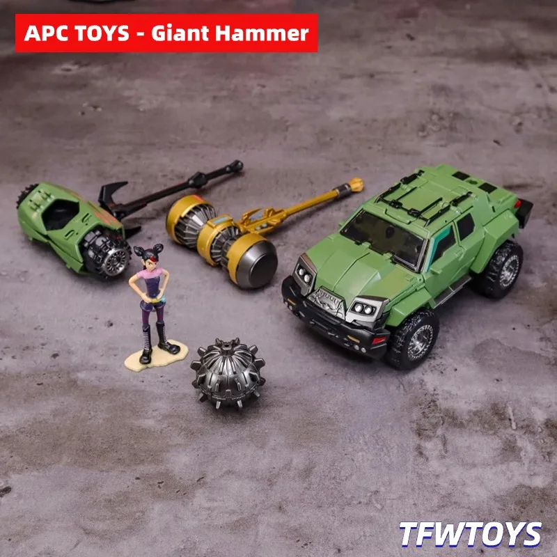 【IN STOCK!】Gear Factory APC-Toys Giant Hammer TFP Bulkhead Leader's 16cm Action Figure Robot Toys With bonus