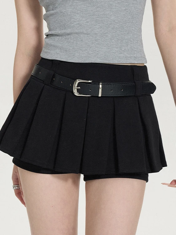 

Bla High Waist A-Line Skirt for Women Summer 2025 New Sle Slimming College Sle ort Skirt Pants Korean Version