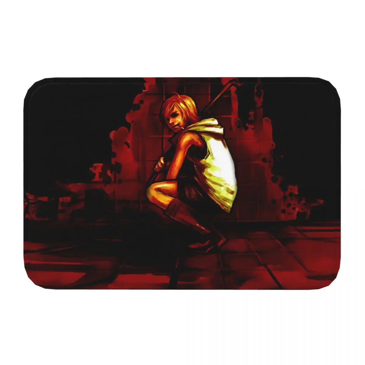 Silent Hill Anti-Slip Doormat Kitchen Mat Dark Environment Floor Carpet Welcome Rug Bedroom Decor