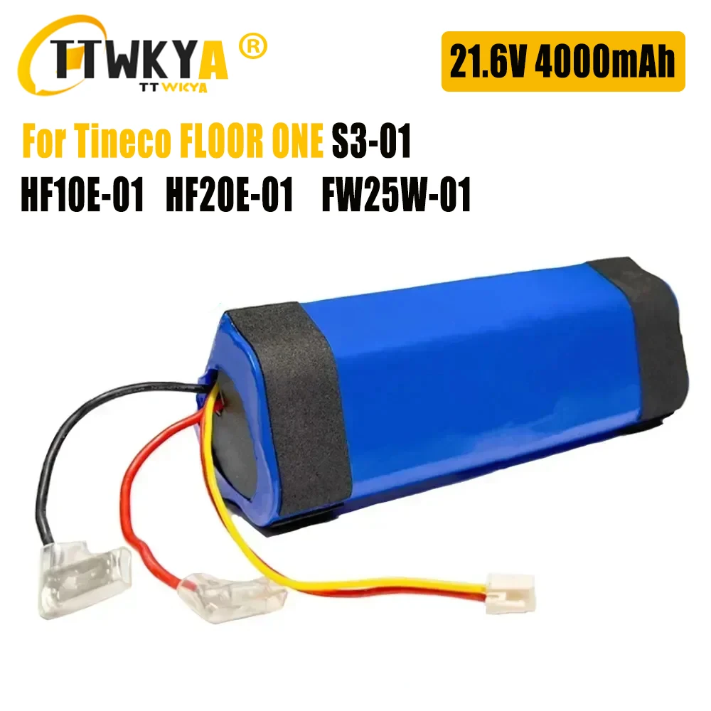 100% originale 4000mAh per Tineco FLOOR ONE 1.0 FW25M-01 FW25W-01 FW09010ECN HF10E-01 HF20E-01 S3-01 batteria per aspirapolvere