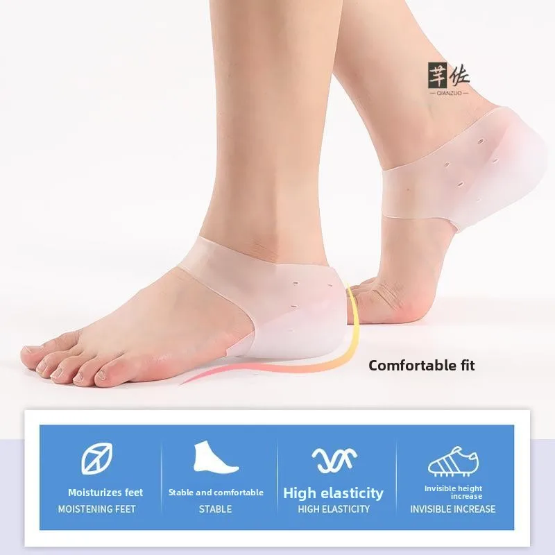 Invisible Heightening Shoe Inserts Men's Women's Silicone Health Check Bionic Socks Half Insole Invisible Heightening Shoe In...