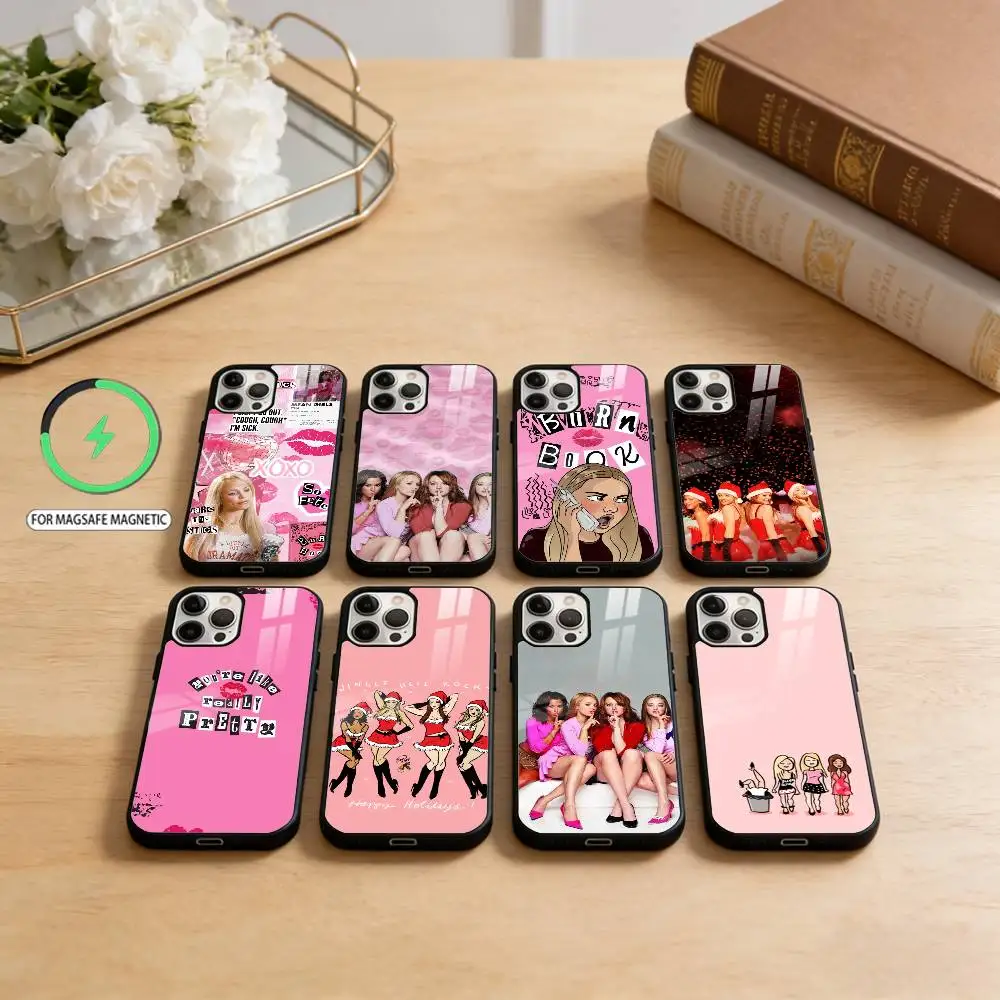 

B-Burn B-Books-Mean-Girls Phone Case For iPhone17,16,15,14,13,12,11 Plus,Pro Max Magnetic For Magsafe Wireless Charging