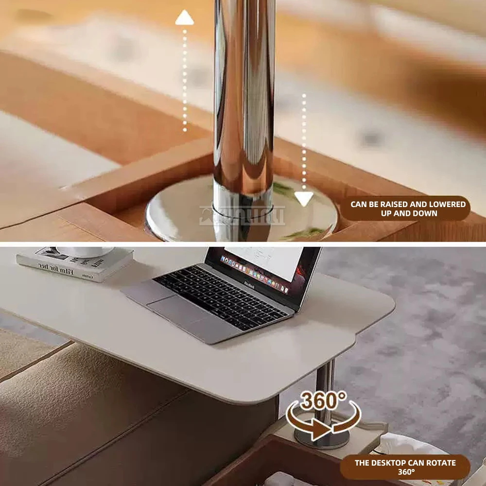 360° Rotating Lift Base Press-Type Adjustable Height Pneumatic Stand for Coffee Tables/Desks bear 12/20kg