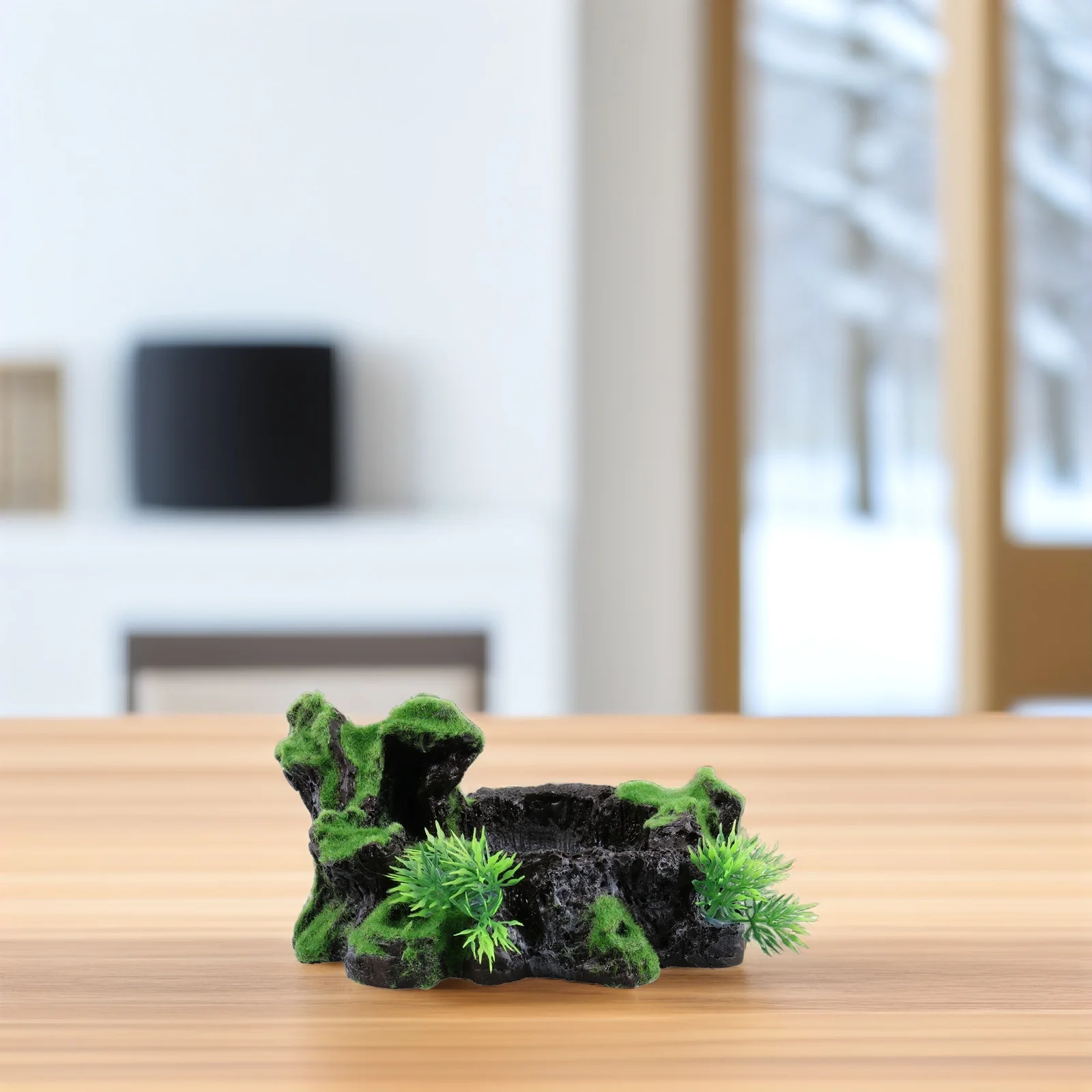 

Resin Artificial Tree Root Aquarium Ornament Hollow Fish Shelter Hiding Cave Escape Hole Reptile Shelter House