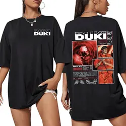 Rapper Duki ADA Tour 2024 Merch T-shirt Men's Women Clothing Hip Hop Vintage Short Sleeve T Shirt Cotton Cozy Oversized T-shirts
