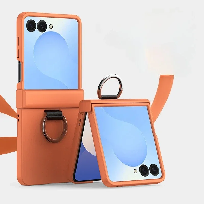 Ring-Klapp-Handyhülle für Samsung Galaxy Z Flip 7, 6, 5, 4, 3, Z Flip7 FE All-Inclusive-Scharnierschutz, stoßfeste Abdeckung – Detail 19