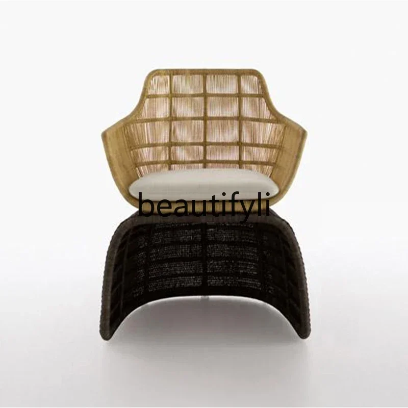 Rattan sofa casual simple different open-air garden courtyard outdoor sofa rattan sofa  H