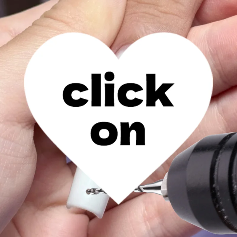 Nail Art Perforation Grinding Head Tungsten Steel Nail Drill Bits DIY Punk Style Nail Charms Manicure Tool Machine Accessories