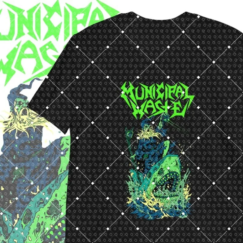 New Heavy Metal Series Band Support Short Sleeve Cotton Casual Fashion T-shirt Comfortable Surrounding T-shirt