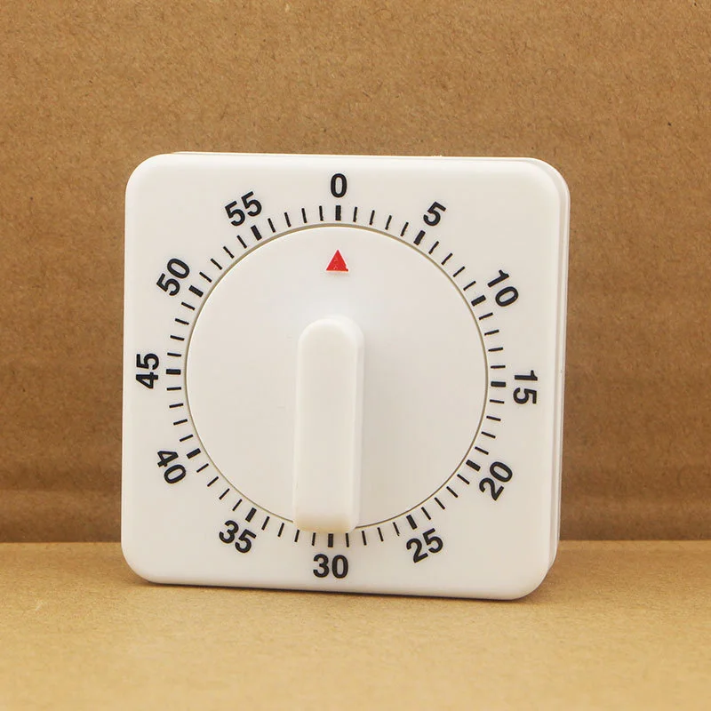 20pcs Kitchen Square Pendulum Timer 60 Minute Timer Reminder Mechanical Timer