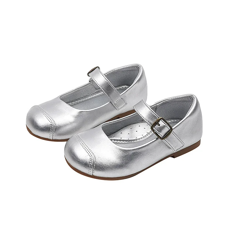 

Spring Autumn Soft Leather Baby Girls Casual Shoes Fashion Mary Jane Non-slip Outsole Children's School Shoes Kids dance Shoes