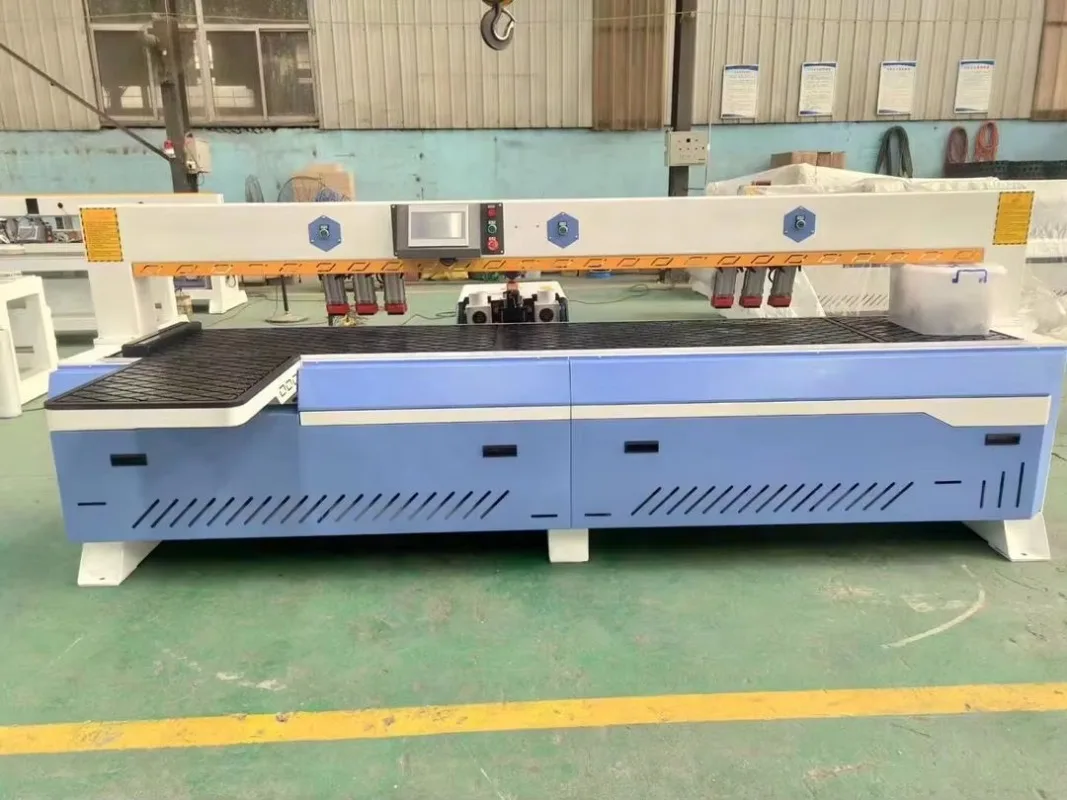 CNC Tenoner High Precision Automatic  Horizontal Side Hole Drilling Machine for Wood Furniture with Pump and Bearing