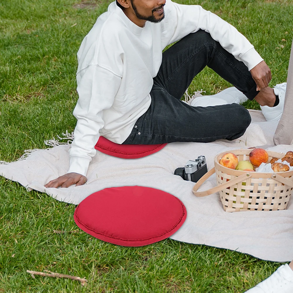 

2Pcs Portable Outdoor Mat Round Seat Cushion for Picnic Camping Hiking Park Beach Sitting Pad Soft Comfortable Easy