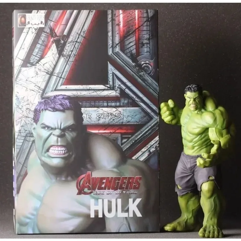 24cm Avengers 2 Hulk Super Large Green Giant Hulk Hulker PVC Action Figure Model Boxed Handmade Doll Ornament Model Gift