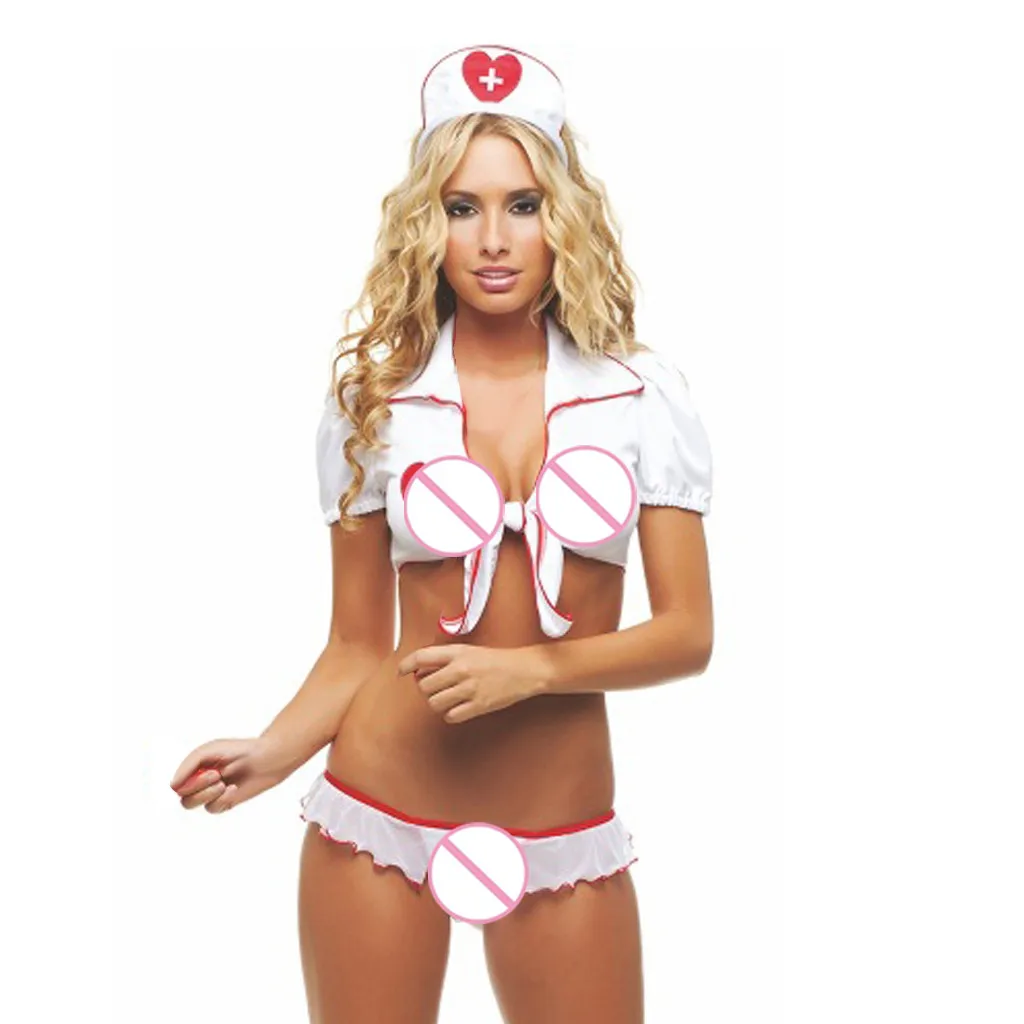 

Hot Women'S Sexy Nurse Dresses And Uniform Temptation Women Sexy Sling Sleepwear Lingerie Uniform Underwear Exotic Costumes