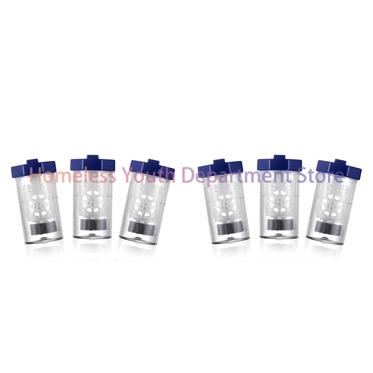 ABQR 6 Pieces Hydrogen Peroxide Contact Lens Case Cleaner, Eye Scleral Contact Lens Stiff Clip Washer Machine, Portable