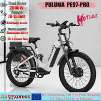 PULUMA PE97-PRO E-Bike 2000W Dual Motor 48V20AH All-Terrain Mountain Electric Bicycle 26*3.0 Tire Hydraulic Brake Electric Bike