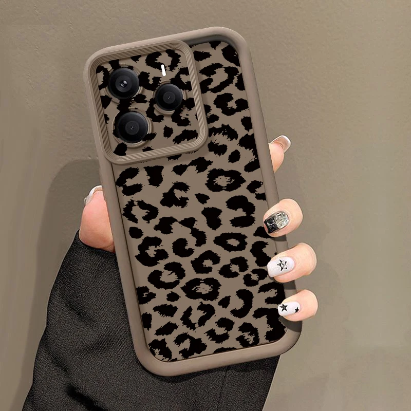 ليوبارد طباعة نمط لينة جراب هاتف ل Xiaomi Poco X7 X6 F6 X5 Pro ل Poco M6 برو C65 للصدمات غطاء سيليكون من البولي يوريثان Fundas