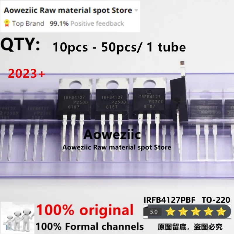 Aoweziic 2023+   100% New Imported Original  IRFB4127PBF   IRFB4127  TO-220 Field Effect  MOS tube  N Channel 200V 76A