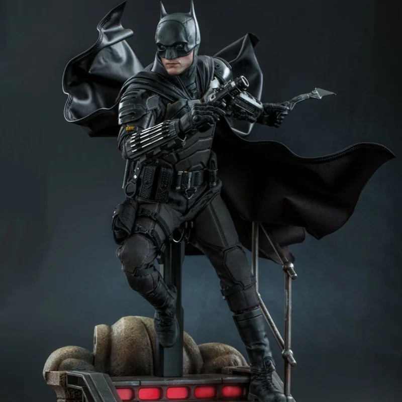 Hottoys-figuras de acción originales de Batman, estatua de luz de señal de murciélago, Caballero gótico, Mms638/639, 1:6, juguetes para niños, regalos