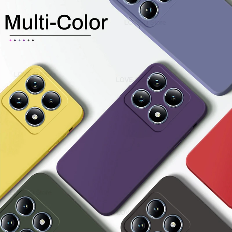 Mi 14 T Mi 14 T Pro Case Luxe Vloeibare Siliconen Schokbestendige Telefoonhoes Voor Xiaomi Mi 14 T Mi 14 T Mi 14 T Pro Back Zachte TPU Cover hoesje