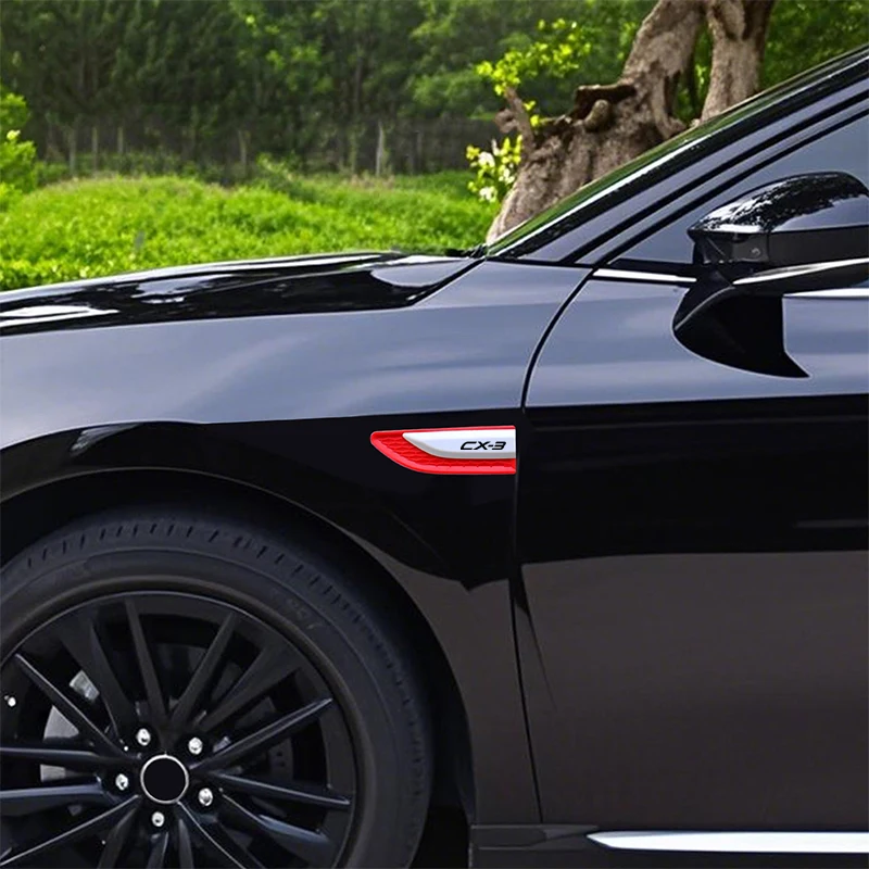 

Car Side Vent Decoration Trim Sticker Air Fender Vent Trim Sticker for Mazda CX-3 Car Accessories Waterproof and wear-resistant