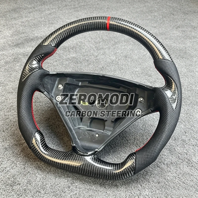 Real Carbon Fiber Steering Wheel With Paddle Shifter Holes For Mercedes Benz W171 W203 SLK200 SLK350 C200 C350