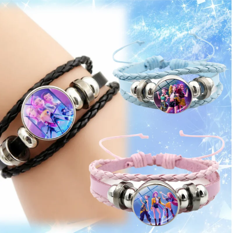 

2025 KPop Bracelet Demon Wristband Cosplay Bag Hanging Pendant Anime Keyrings Bag Charms Xmas Gift