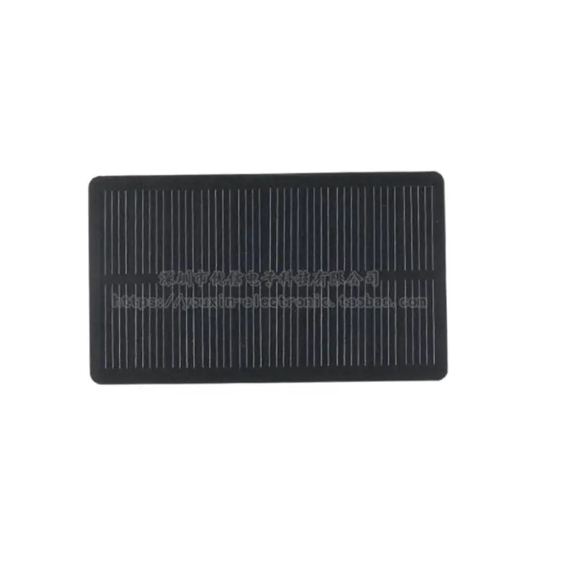 Panel de generación de energía Solar de cristal único, 5V200mA, 1W, PET laminado, 118x70
