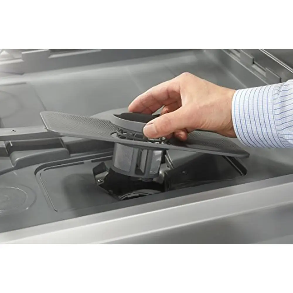 غسالة أطباق مدمجة على سطح الطاولة، 6 إعدادات للمكان، سلة أدوات فضية، شاشة LED، 8 دورات غسيل، تأخير البدء المتين