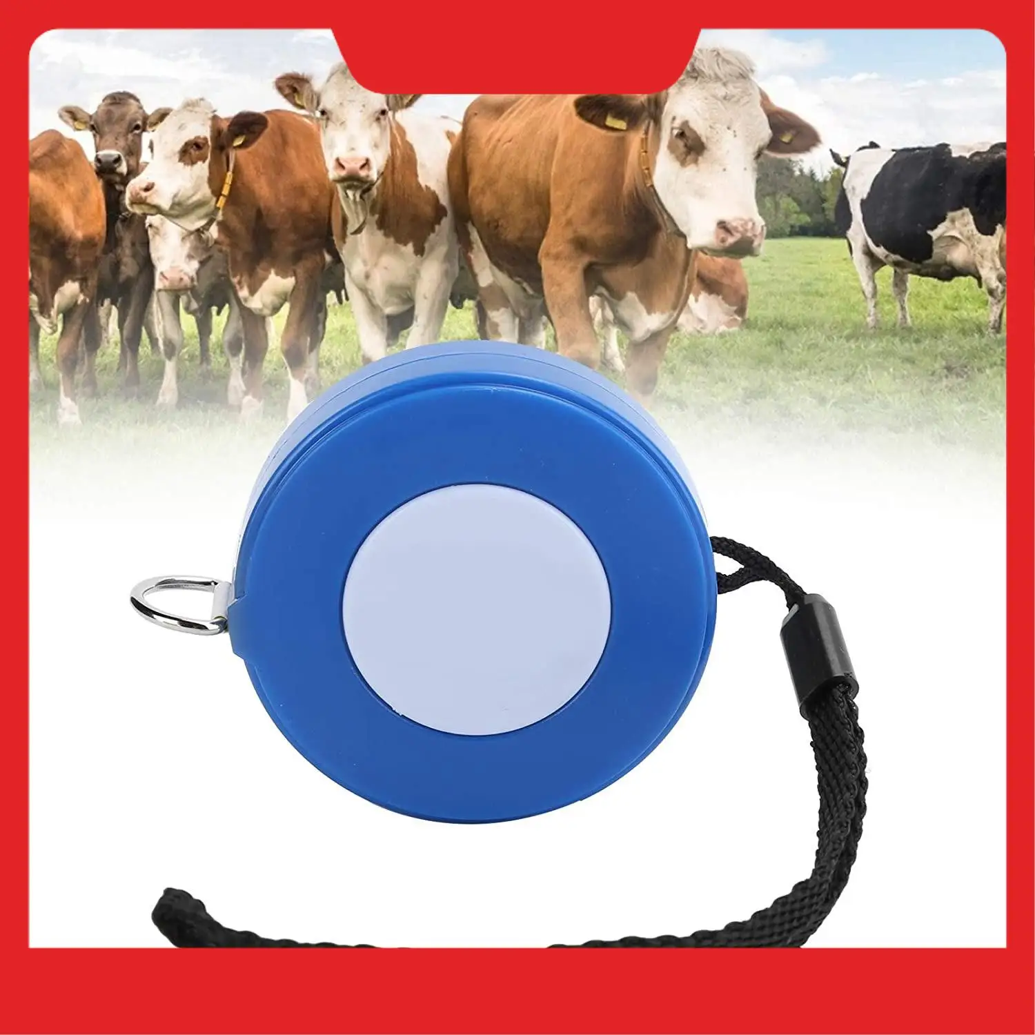 

A32HOT-Animal Tape Measure Portable Retractable Measuring Tape For Farm Equipment Cattle Pig Body Weight Waist Measurement