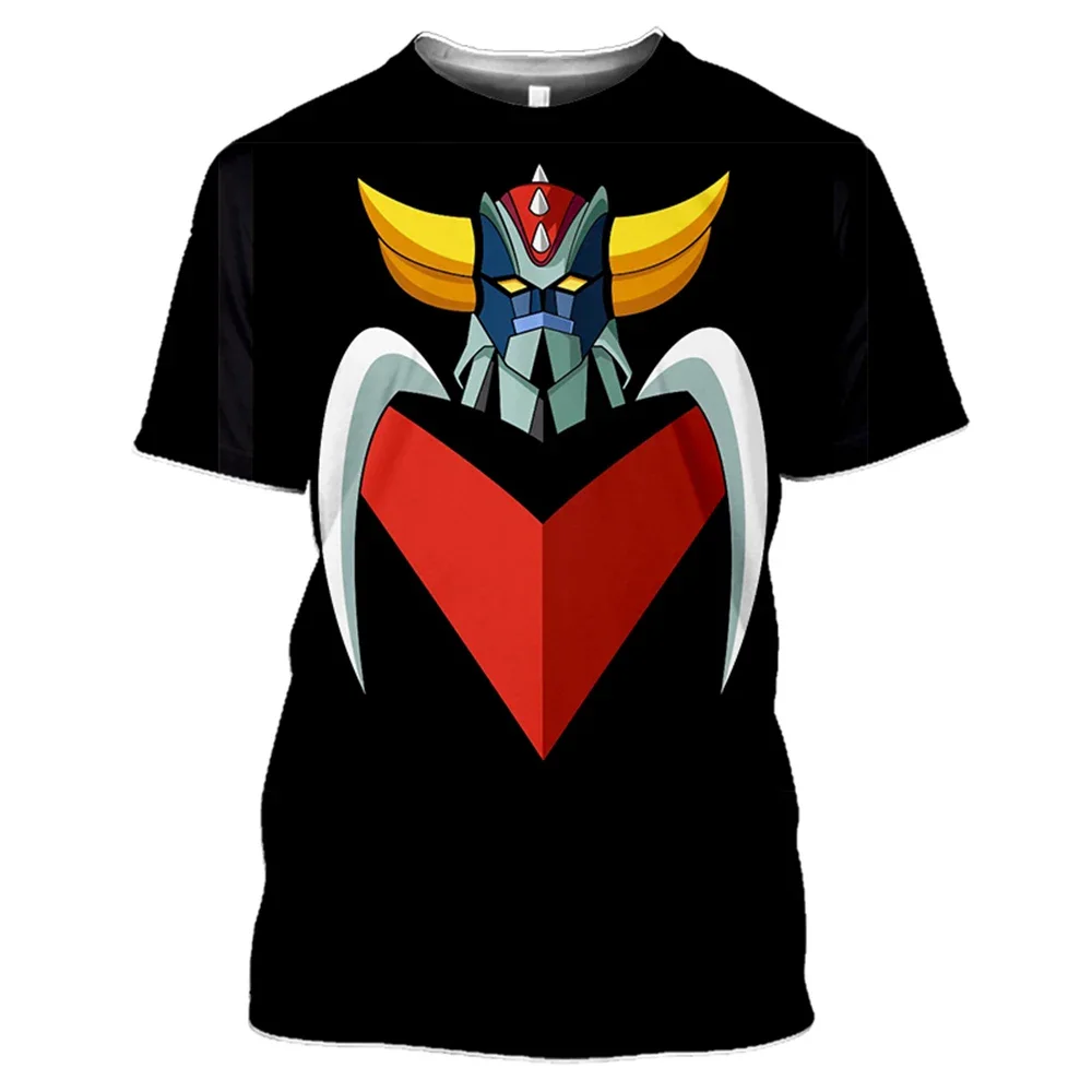 New Anime Goldorak T-Shirts UFO Robot Grendizer 3D Print Men\'s Women Short Sleeves T Shirt Harajuku Y2k Top Tees Unisex Clothing