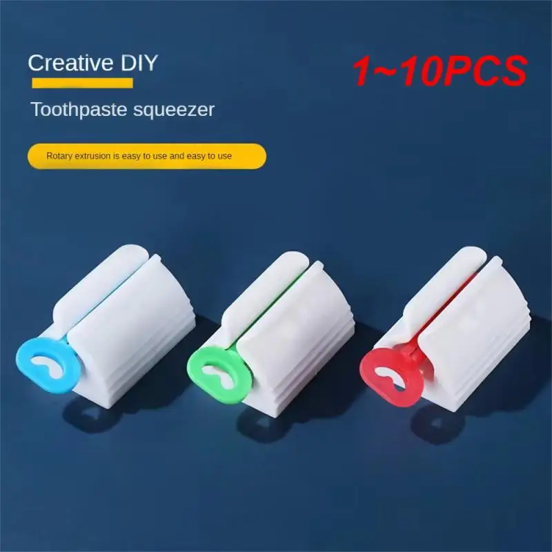 1~10PCS Multifunction Toothpaste Tube Squeezer Squeezer Toothpaste Easy Portable Plastic Dispenser Bathroom accessories sets