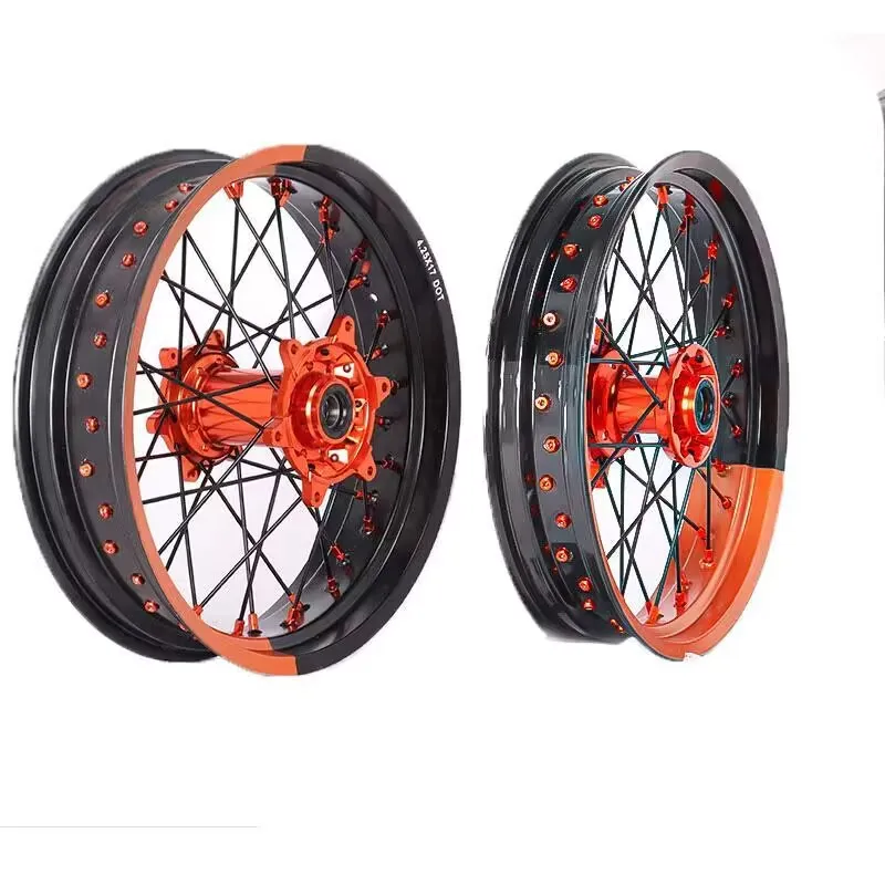 10 Pz/set 10 "12" 14 "16" 17 "19" Cerchione Anteriore O Posteriore Mozzo Ruota Raggio Per XR CRF BBR Dirt Pit Bike M